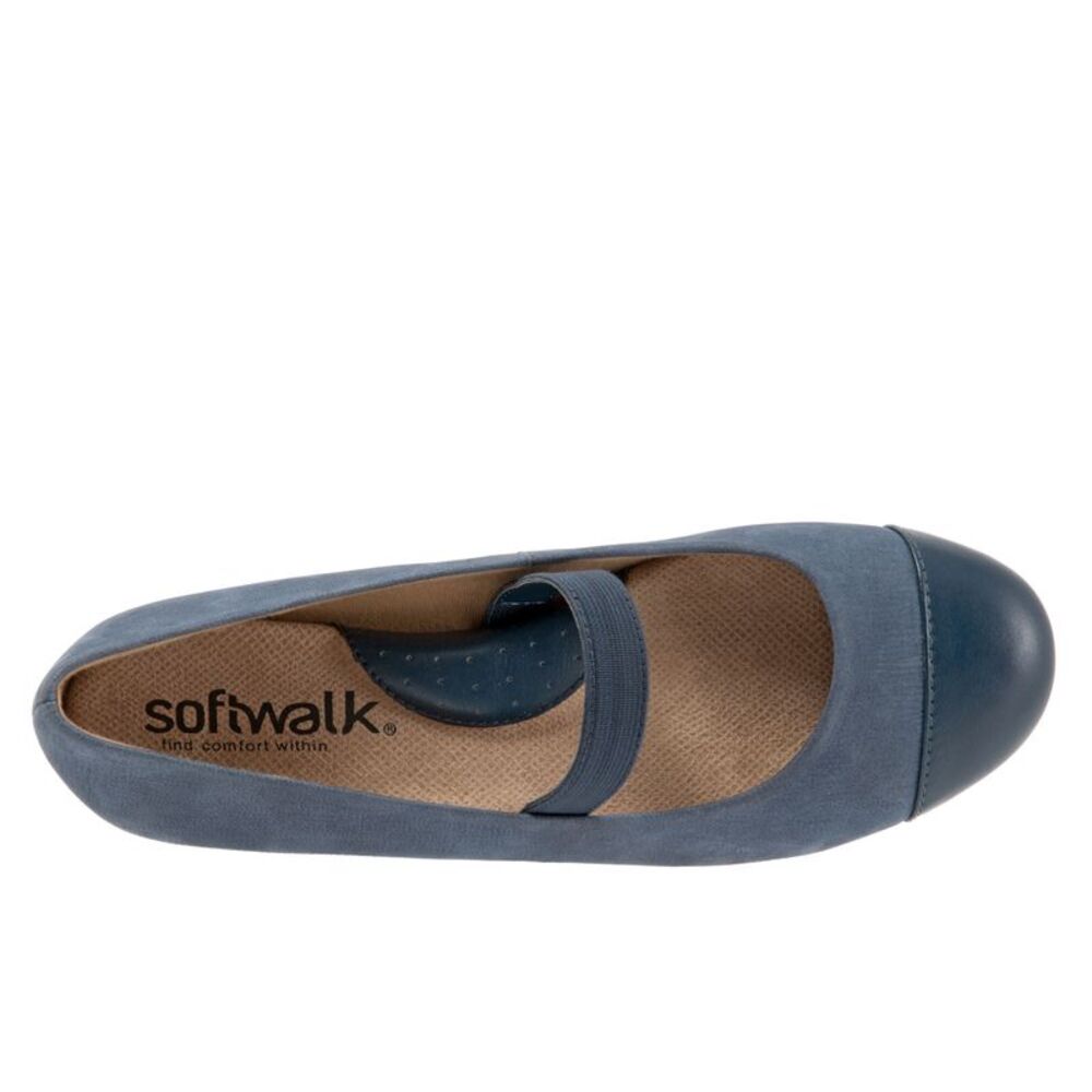 Softwalk Womens Napa MJ Blue Shoes (NWT) - Picture 7 of 7